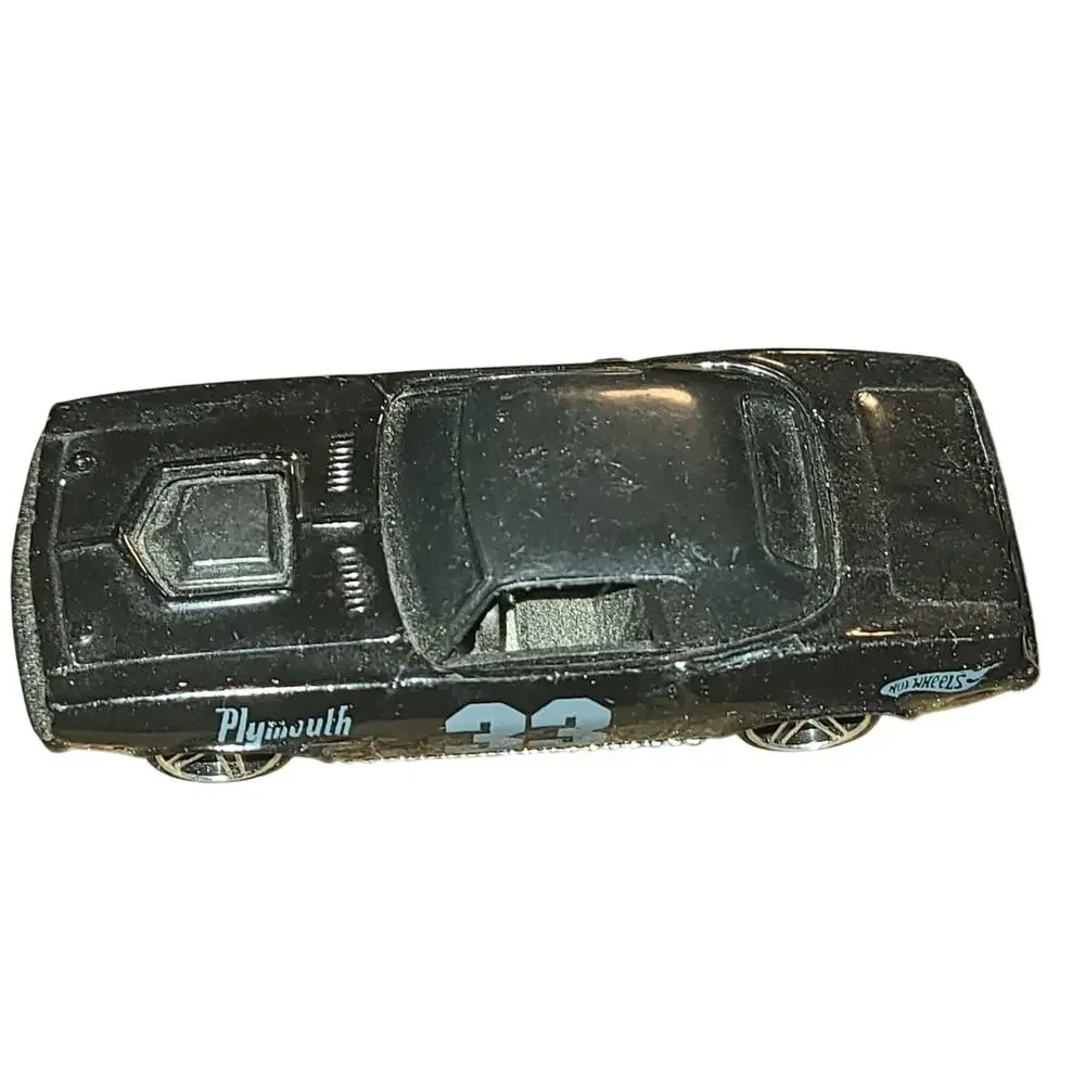 HOT WHEELS 70' PLYMOUTH AAR CUDA BLACK 33 NEAR MINT 2007 MYSTERY